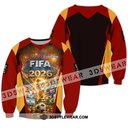 Unisex Shirt - Custom FIFA World Cup 2026 3D Shirt Long Sleeve / S T-shirt