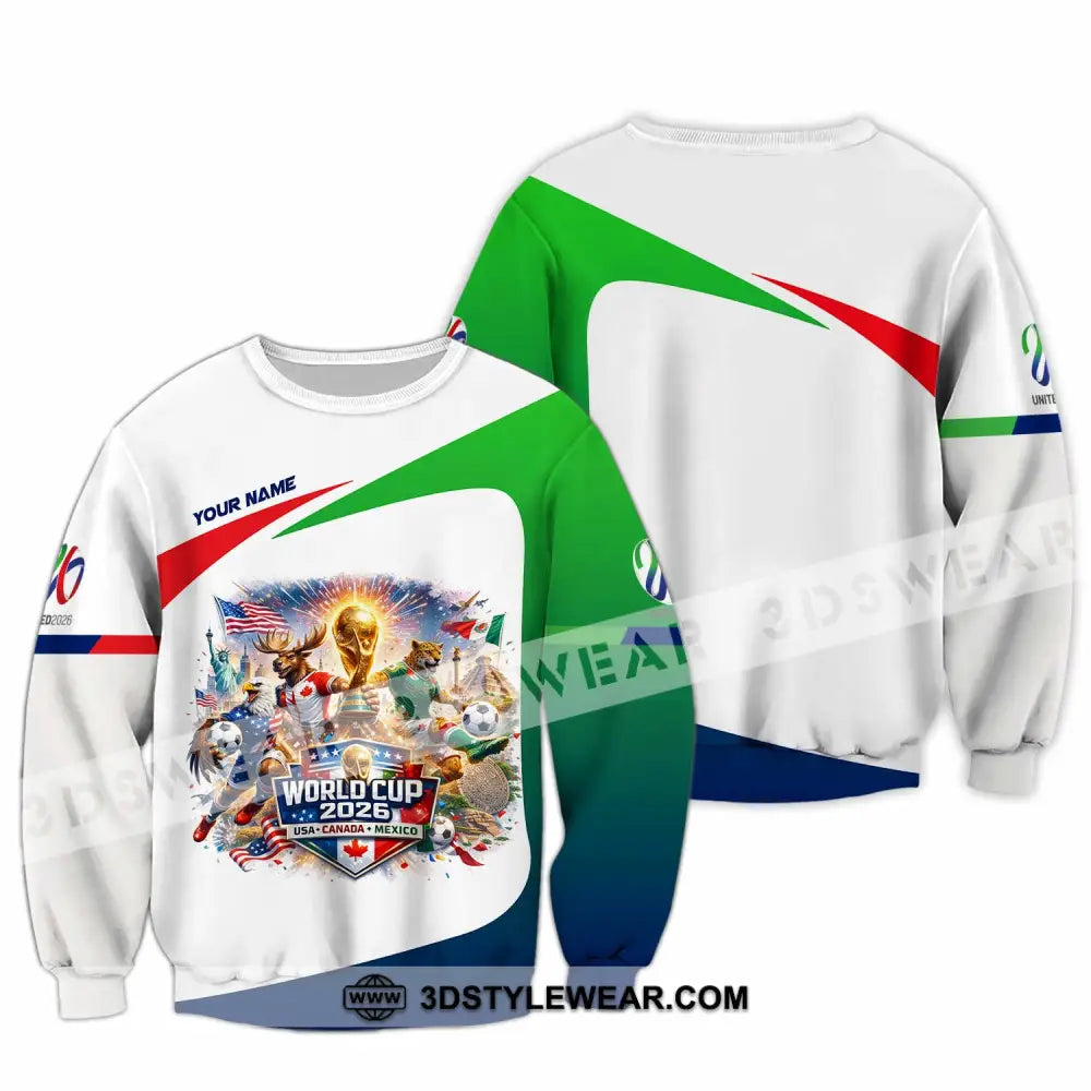 Unisex Shirt - Custom FIFA World Cup 2026 3D Shirt Long Sleeve / S T-shirt