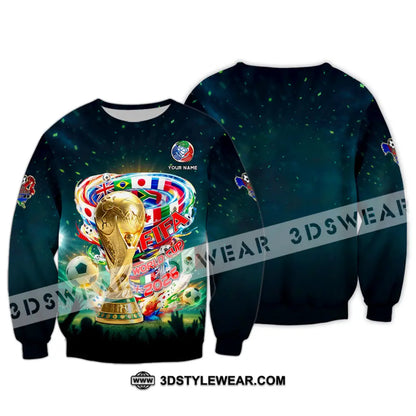 Unisex Shirt - Custom FIFA World Cup 2026 3D Shirt Long Sleeve / S T-shirt