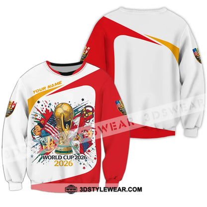 Unisex Shirt - Custom FIFA World Cup 2026 3D Shirt Long Sleeve / S T-shirt