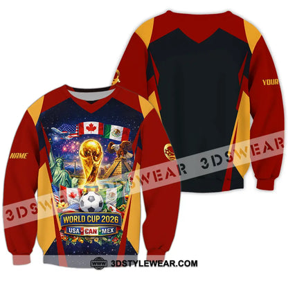 Unisex Shirt - Custom FIFA World Cup 2026 3D Shirt Long Sleeve / S T-shirt