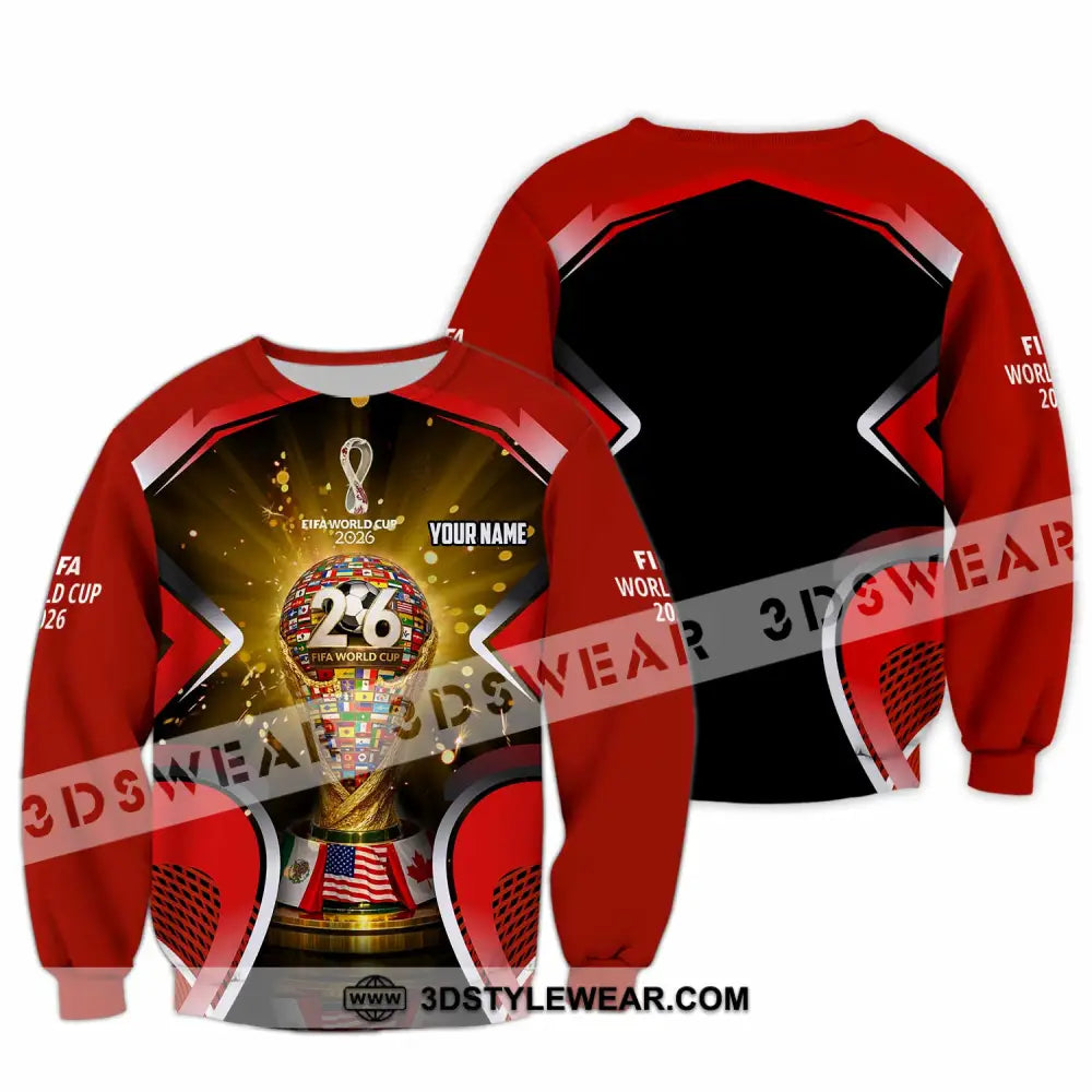 Unisex Shirt - Custom Fifa World Cup 2026 3D Shirt - Long Sleeve / S - T-shirt