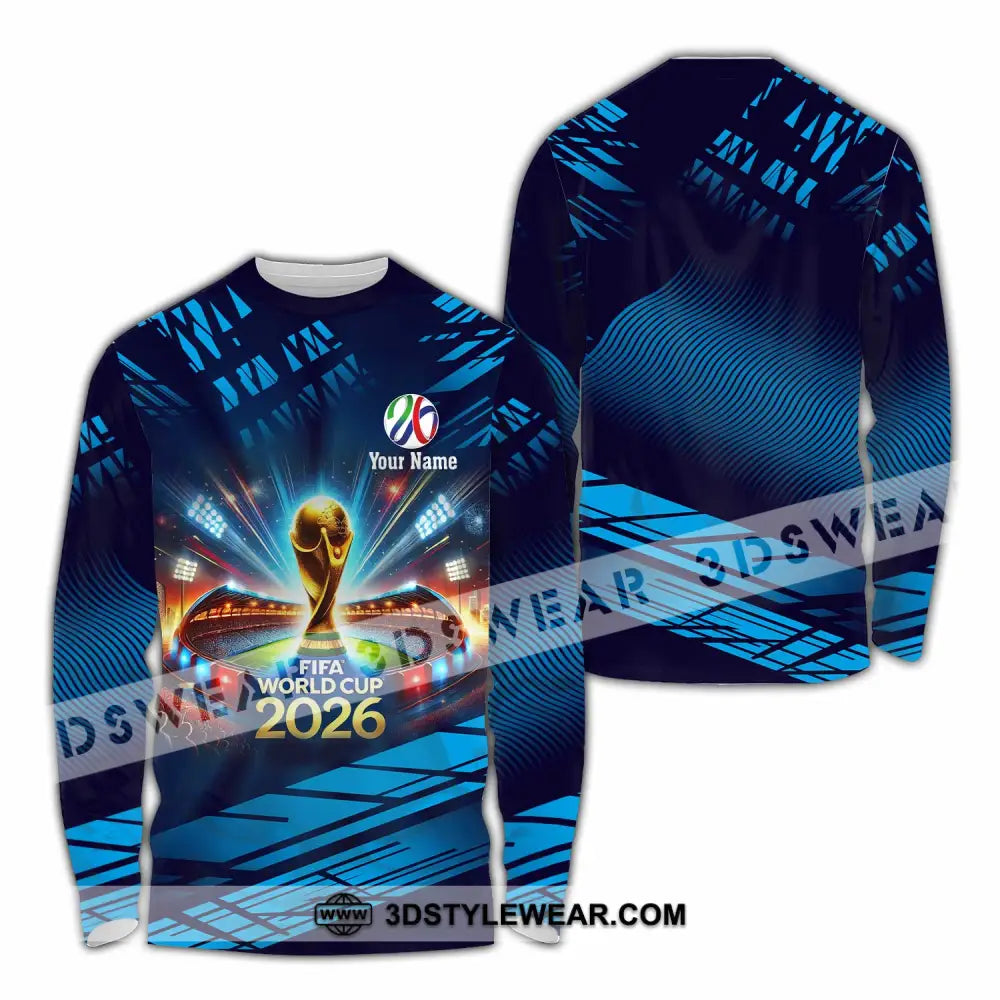 Unisex Shirt - Custom Fifa World Cup 2026 3D Shirt Long Sleeve Shirt / S T-shirt