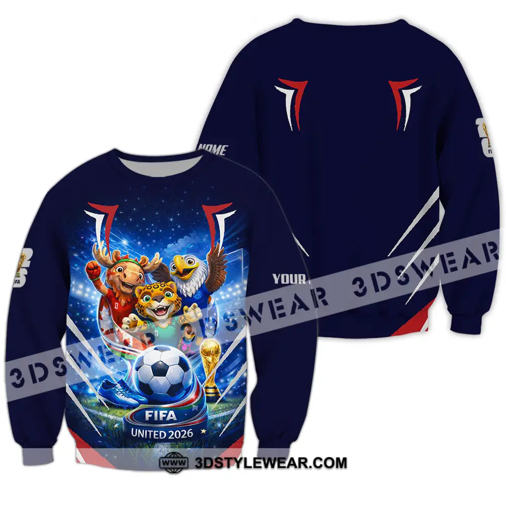 Unisex Shirt - Custom FIFA World Cup 2026 3D Shirt Long Sleeve / S T-shirt