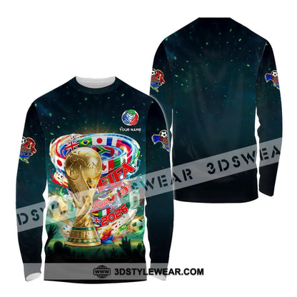 Unisex Shirt - Custom FIFA World Cup 2026 3D Shirt Long Sleeve Shirt / S T-shirt