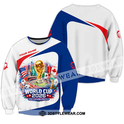Unisex Shirt - Custom FIFA World Cup 2026 3D Shirt Long Sleeve / S T-shirt