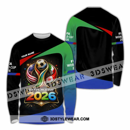 Unisex Shirt - Custom Fifa World Cup 2026 3D Shirt - Long Sleeve Shirt / S - T-shirt