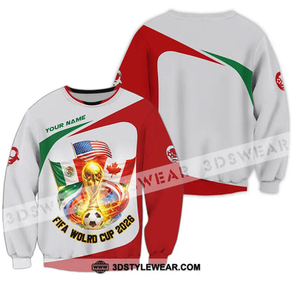 Unisex Shirt - Custom FIFA World Cup 2026 3D Shirt Long Sleeve / S T-shirt