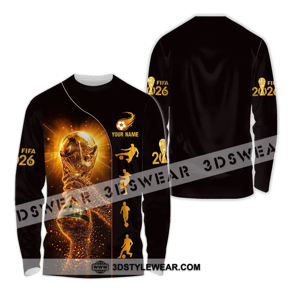 Unisex Shirt - Custom Fifa World Cup 2026 3D Shirt Long Sleeve Shirt / S T-shirt