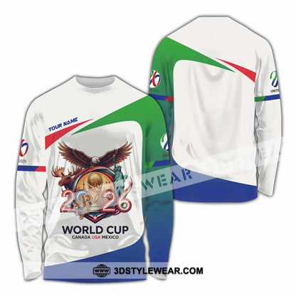 Unisex Shirt - Custom Fifa World Cup 2026 3D Shirt Long Sleeve Shirt / S T-shirt