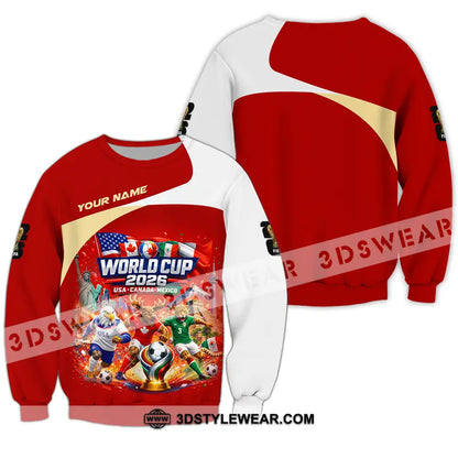 Unisex Shirt - Custom FIFA World Cup 2026 3D Shirt Long Sleeve / S T-shirt
