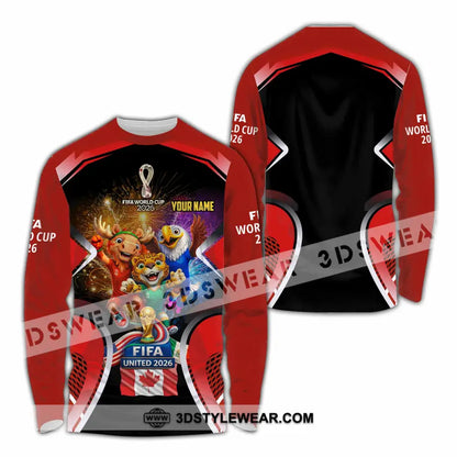 Unisex Shirt - Custom Fifa World Cup 2026 3D Shirt - Long Sleeve Shirt / S - T-shirt