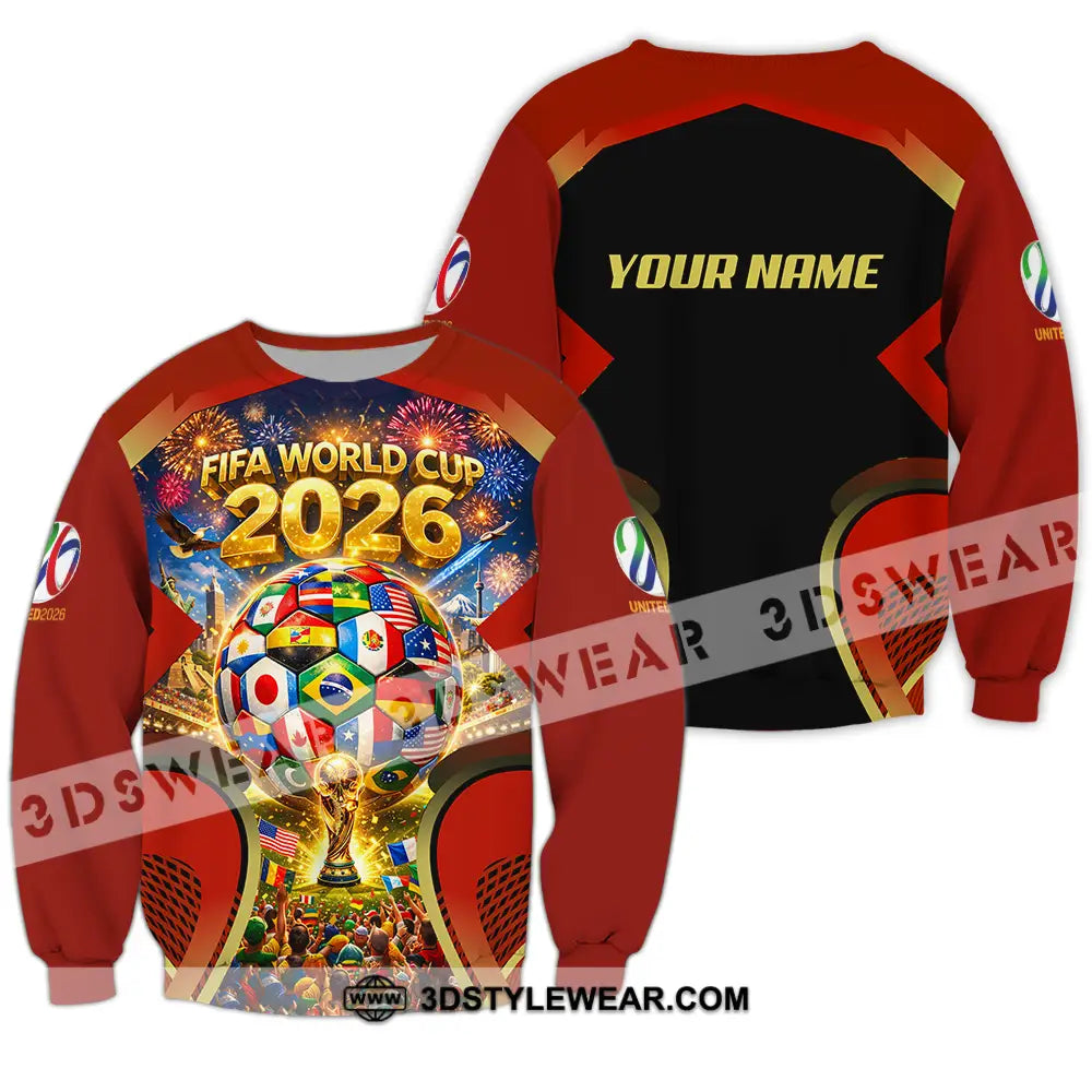 Unisex Shirt - Custom FIFA World Cup 2026 3D Shirt Long Sleeve / S T-shirt