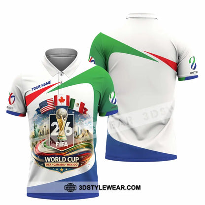 Unisex Shirt - Custom Fifa World Cup 2026 3D Shirt Polo Shirt / S T-shirt