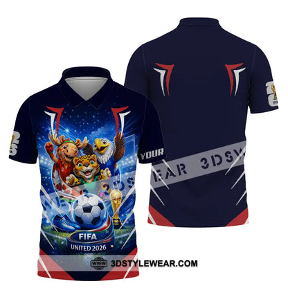 Unisex Shirt - Custom FIFA World Cup 2026 3D Shirt Polo Shirt / S T-shirt