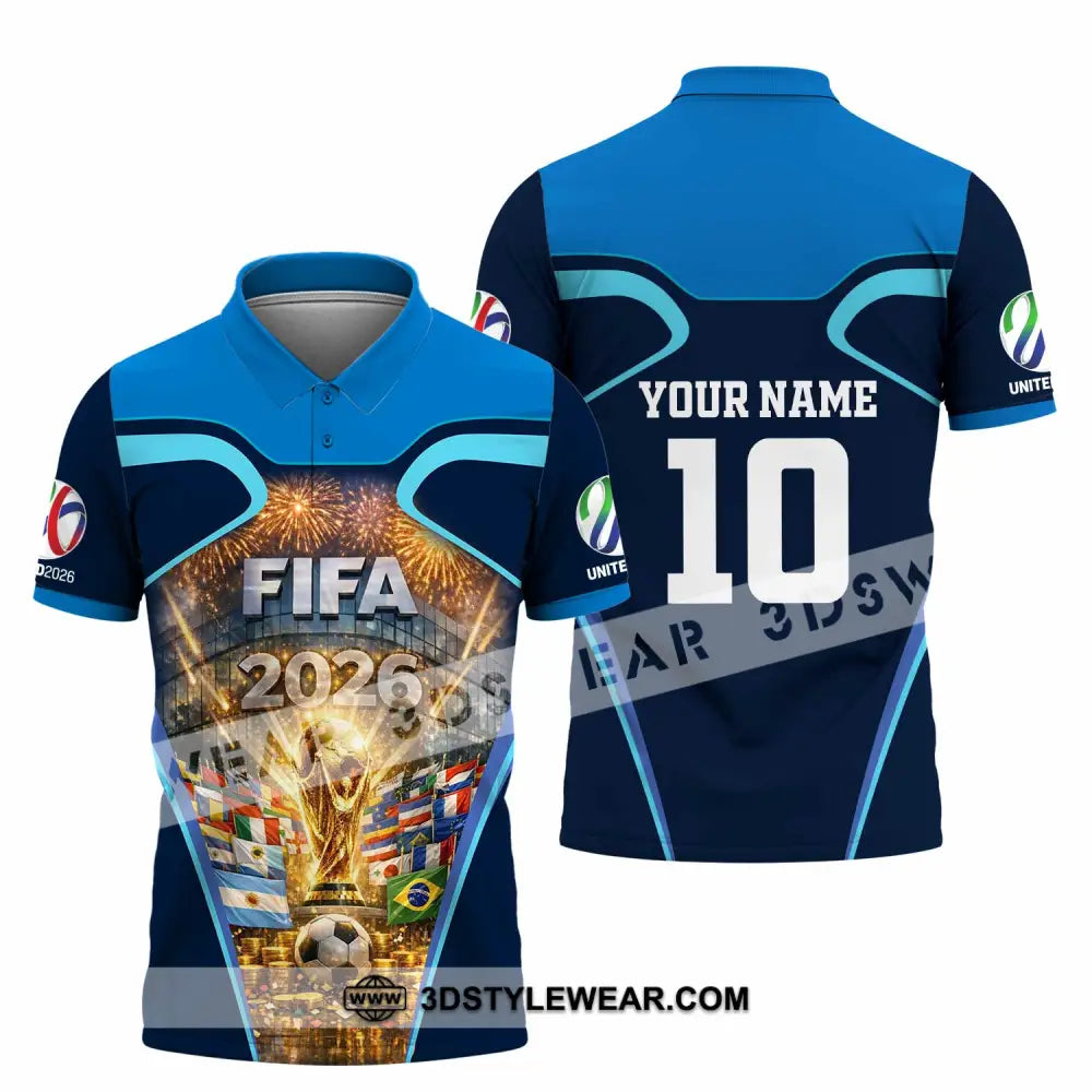 Unisex Shirt - Custom Fifa World Cup 2026 3D Shirt Polo Shirt / S T-shirt