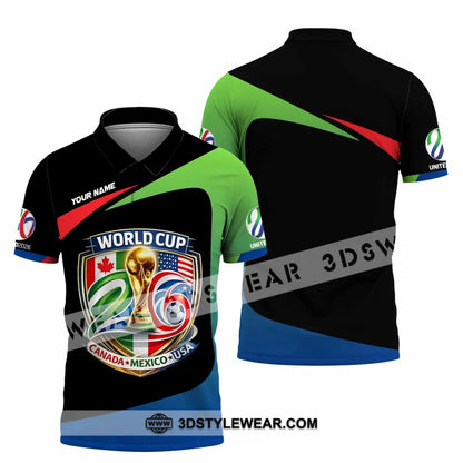 Unisex Shirt - Custom Fifa World Cup 2026 3D Shirt Polo Shirt / S T-shirt