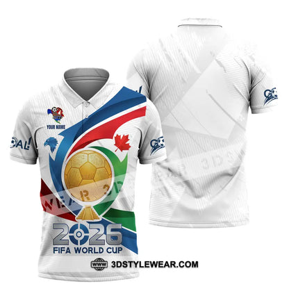 Unisex Shirt - Custom FIFA World Cup 2026 3D Shirt Polo Shirt / S T-shirt