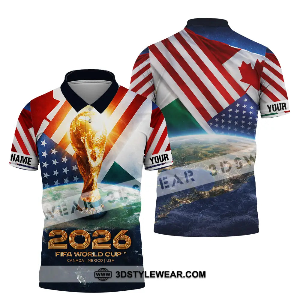 Unisex Shirt - Custom Fifa World Cup 2026 3D Shirt Polo Shirt / S T-shirt
