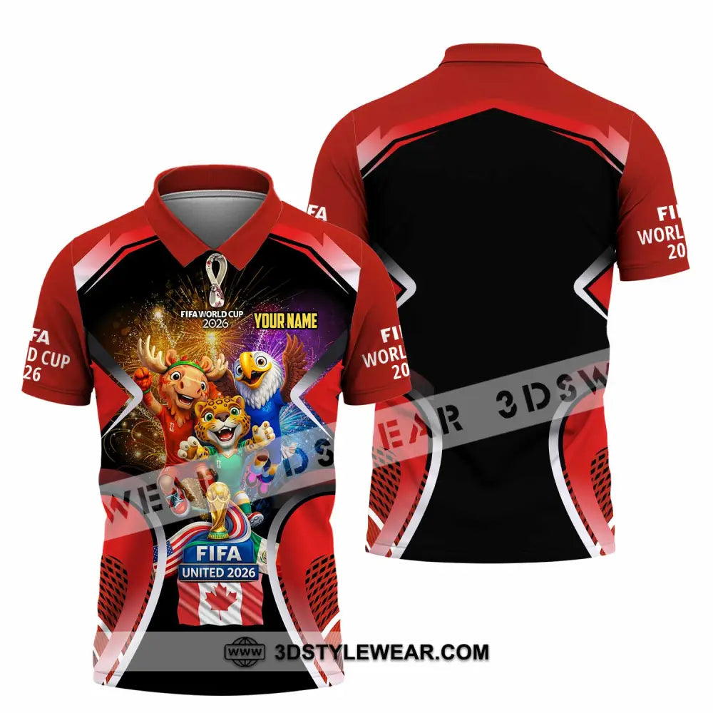 Unisex Shirt - Custom Fifa World Cup 2026 3D Shirt - Polo Shirt / S - T-shirt