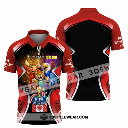 Unisex Shirt - Custom Fifa World Cup 2026 3D Shirt - Polo Shirt / S - T-shirt