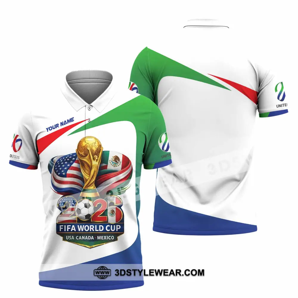 Unisex Shirt - Custom Fifa World Cup 2026 3D Shirt Polo Shirt / S T-shirt