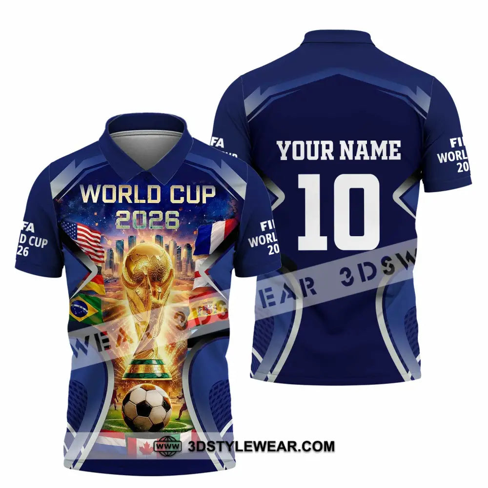 Unisex Shirt - Custom FIFA World Cup 2026 3D Shirt Polo Shirt / S T-shirt