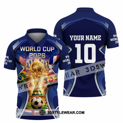 Unisex Shirt - Custom FIFA World Cup 2026 3D Shirt Polo Shirt / S T-shirt