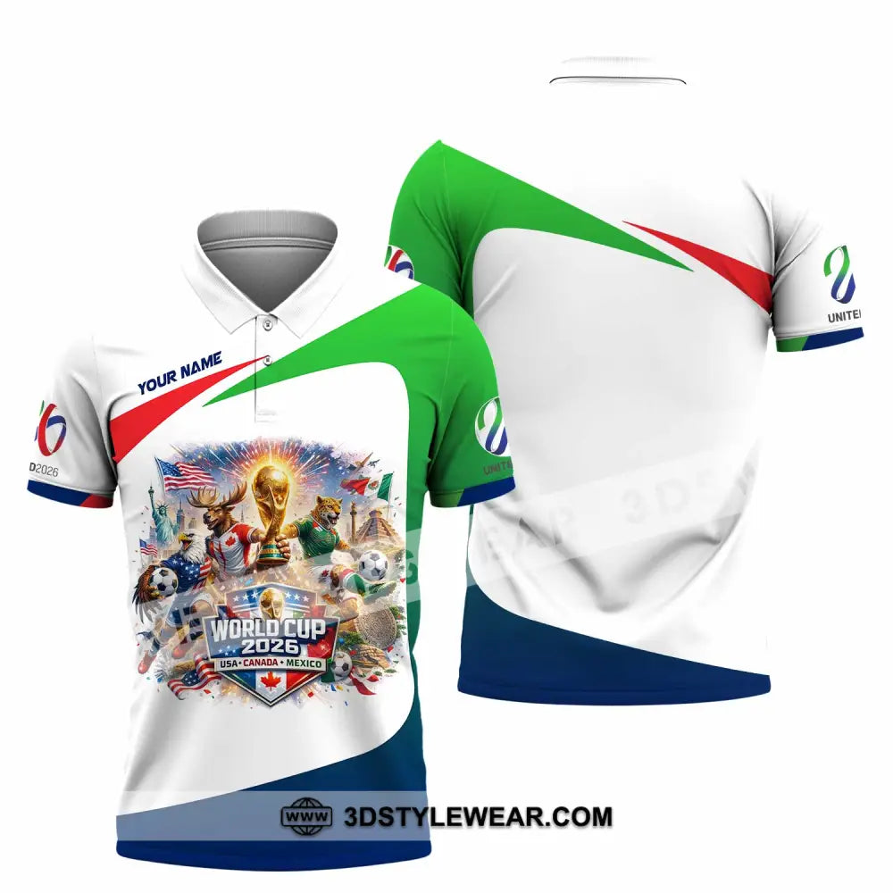 Unisex Shirt - Custom FIFA World Cup 2026 3D Shirt Polo Shirt / S T-shirt