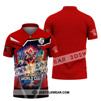 Unisex Shirt - Custom Fifa World Cup 2026 3D Shirt - Polo Shirt / S - T-shirt