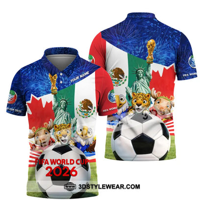 Unisex Shirt - Custom FIFA World Cup 2026 3D Shirt Polo Shirt / S T-shirt