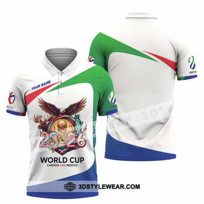Unisex Shirt - Custom Fifa World Cup 2026 3D Shirt Polo Shirt / S T-shirt