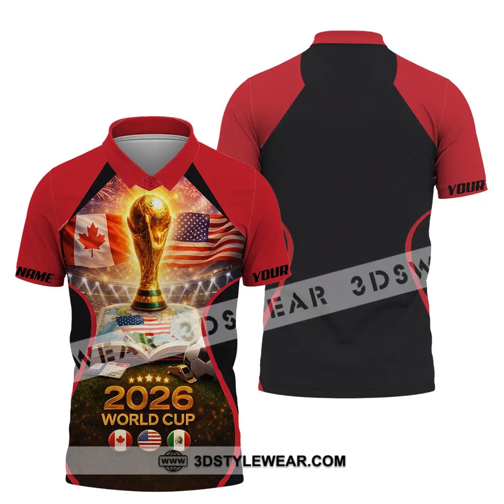 Unisex Shirt - Custom FIFA World Cup 2026 3D Shirt Polo Shirt / S T-shirt