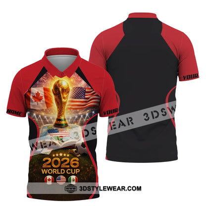 Unisex Shirt - Custom FIFA World Cup 2026 3D Shirt Polo Shirt / S T-shirt