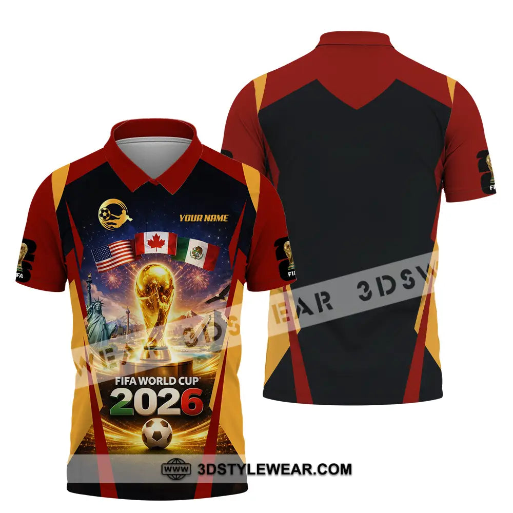 Unisex Shirt - Custom Fifa World Cup 2026 3D Shirt Polo Shirt / S T-shirt