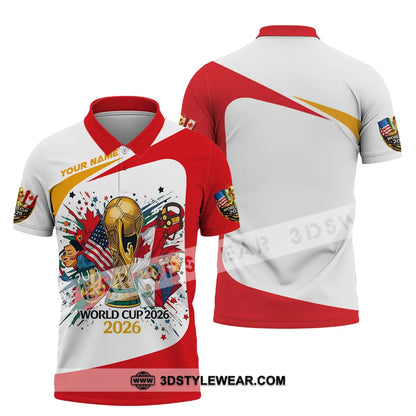 Unisex Shirt - Custom FIFA World Cup 2026 3D Shirt Polo Shirt / S T-shirt