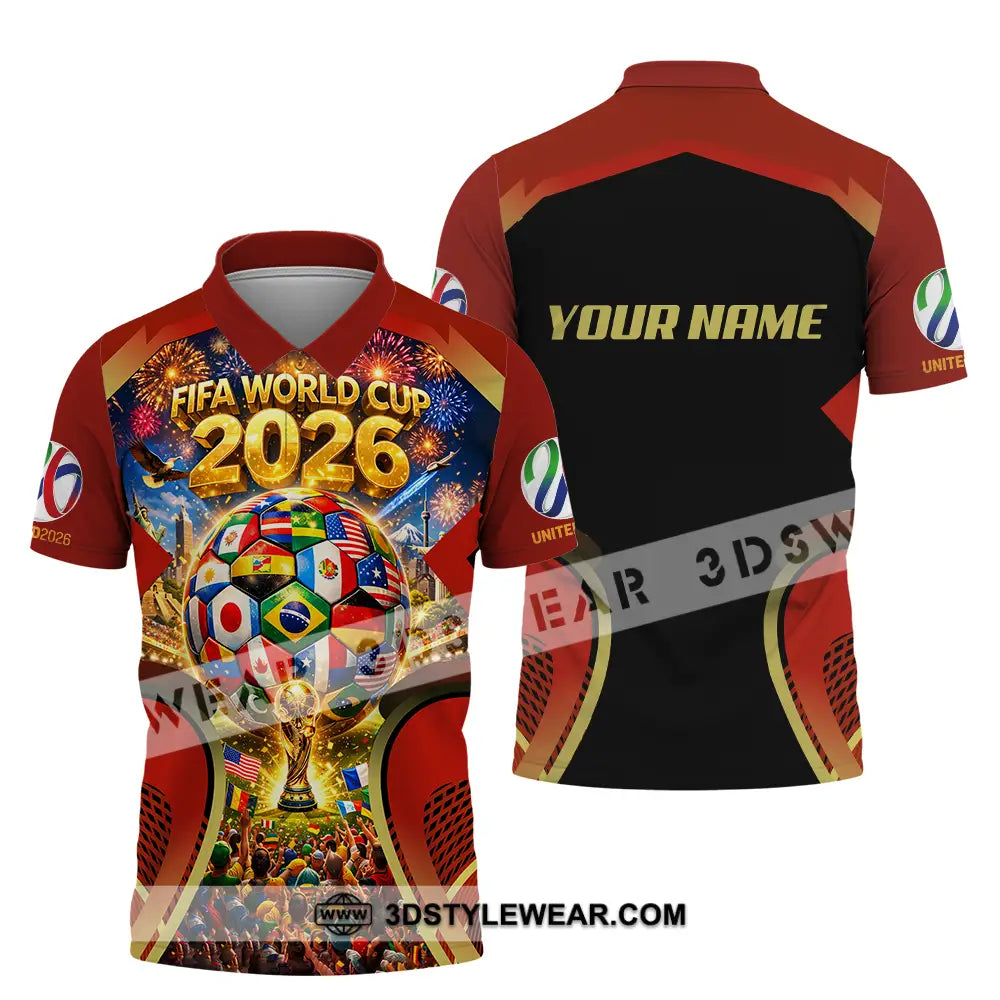 Unisex Shirt - Custom FIFA World Cup 2026 3D Shirt Polo Shirt / S T-shirt