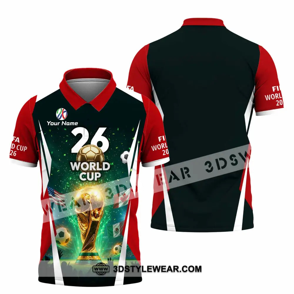 Unisex Shirt - Custom Fifa World Cup 2026 3D Shirt Polo Shirt / S T-shirt