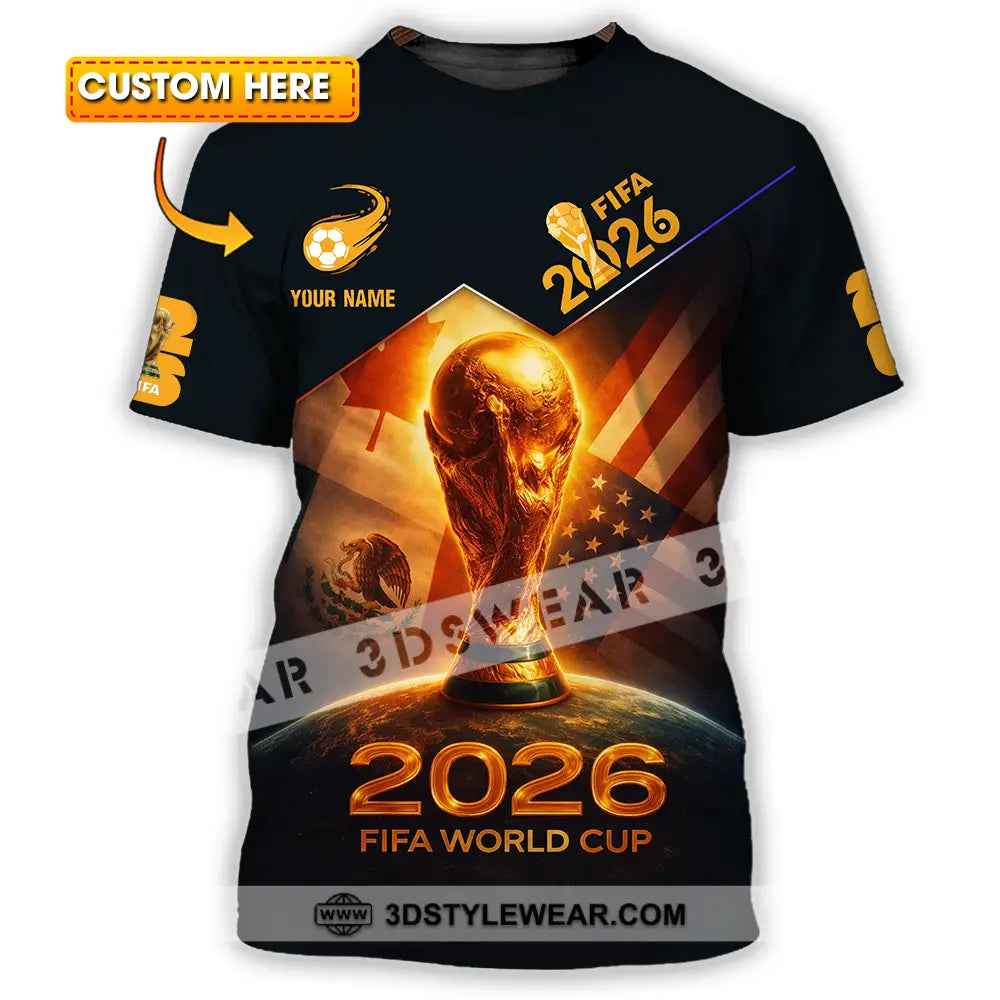 Unisex Shirt - Custom Fifa World Cup 2026 3D Shirt T-shirt