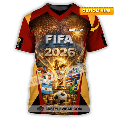 Unisex Shirt - Custom FIFA World Cup 2026 3D Shirt T-shirt