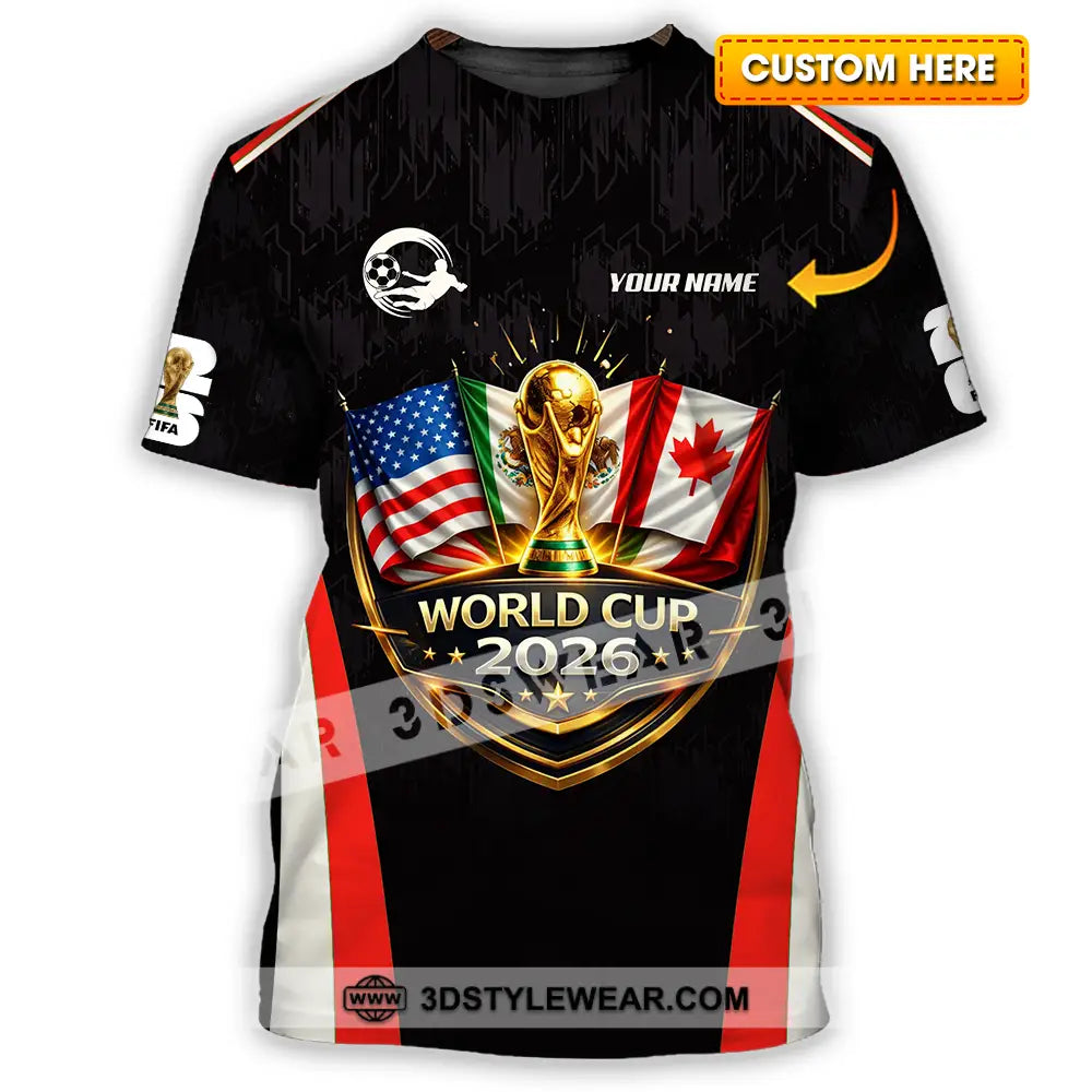 Unisex Shirt - Custom FIFA World Cup 2026 3D Shirt T-shirt