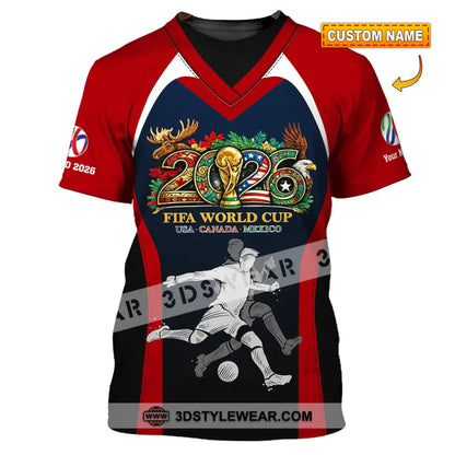 Unisex Shirt - Custom Fifa World Cup 2026 3D Shirt - T-shirt