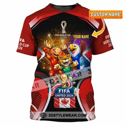 Unisex Shirt - Custom Fifa World Cup 2026 3D Shirt - T-shirt