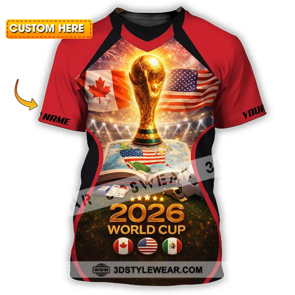 Unisex Shirt - Custom FIFA World Cup 2026 3D Shirt T-shirt