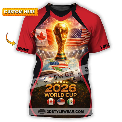 Unisex Shirt - Custom FIFA World Cup 2026 3D Shirt T-shirt