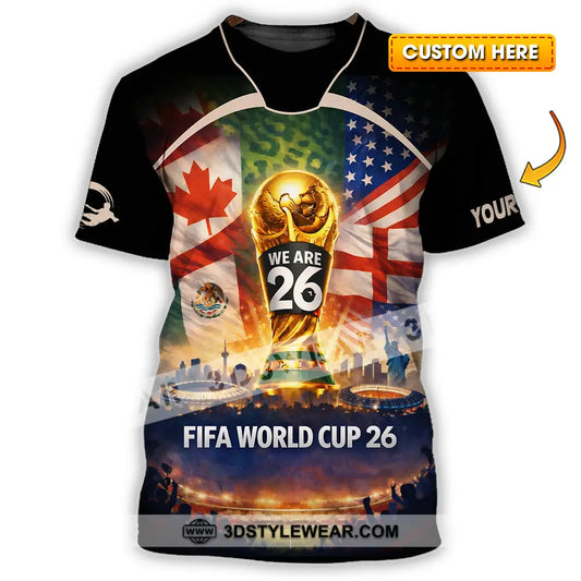 Unisex Shirt - Custom FIFA World Cup 2026 3D Shirt T-shirt