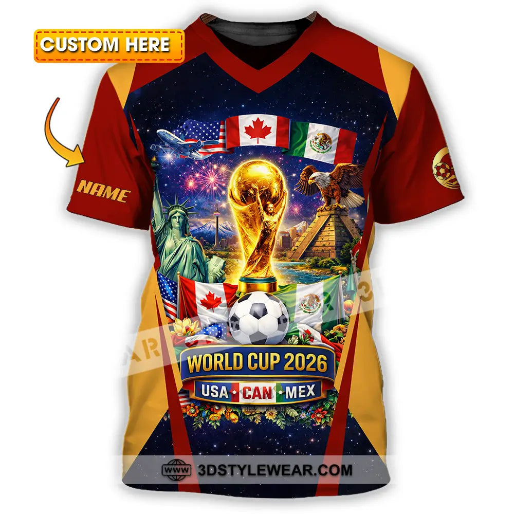 Unisex Shirt - Custom FIFA World Cup 2026 3D Shirt T-shirt