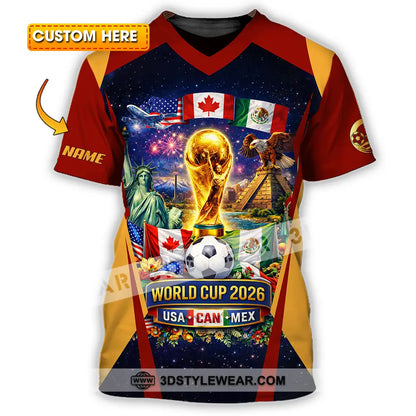 Unisex Shirt - Custom FIFA World Cup 2026 3D Shirt T-shirt
