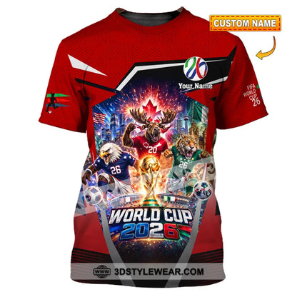Unisex Shirt - Custom Fifa World Cup 2026 3D Shirt - T-shirt