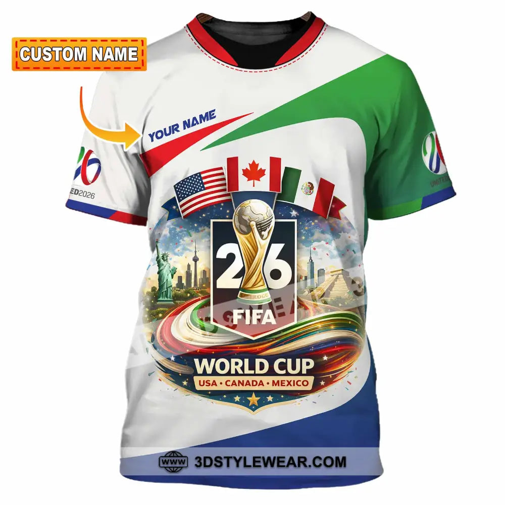 Unisex Shirt - Custom Fifa World Cup 2026 3D Shirt T-shirt
